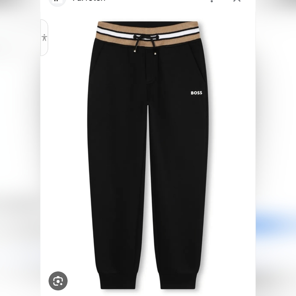 BOSS Kidswear logo-print striped track pants 14s